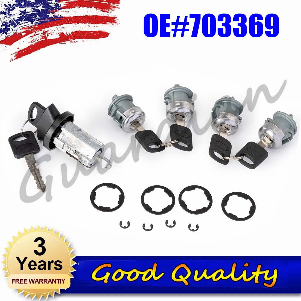 Ignition cylinder + 4 door locks package 703369 for Ford Econoline Van 1997 - 2020 98 99