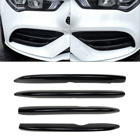 Carbon Fiber Front Fog Light Decorative Trims Fit for Mercedes Benz CLA C118 2020+