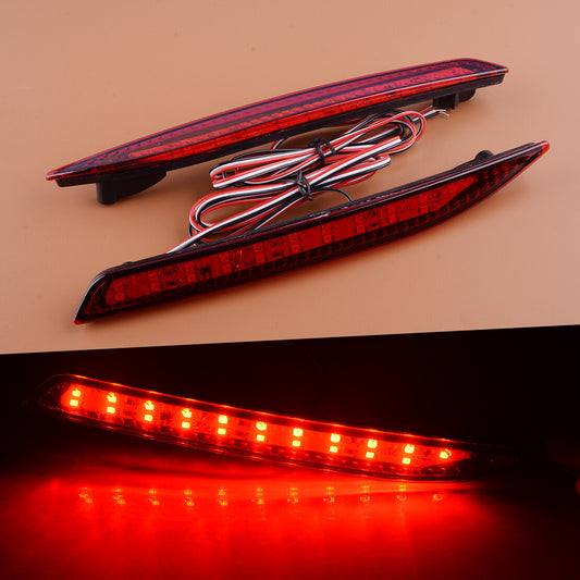 2pc LED Rear Bumper Brake Light Tail Lamp Fit for Honda Accord 9th 2014-15