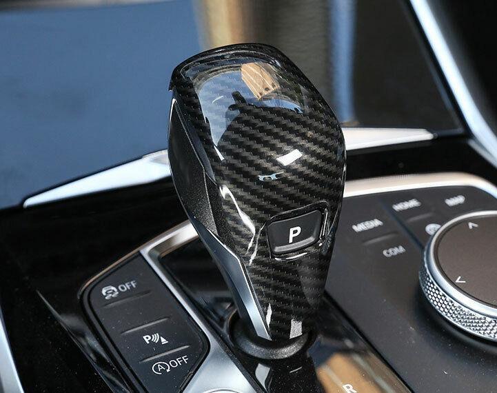 for BMW 3 Series G20 2019-2021 Carbon Fiber Central Console Gear Shift Knob Trim