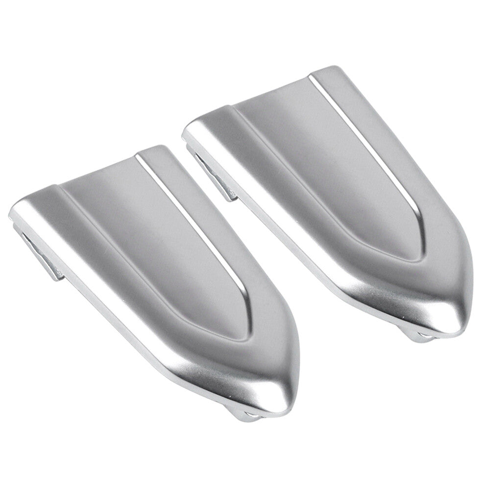 Set of 2 Door Lock Cylinder Chrome Cover Trim Cap for Cadillac ATS XTS CTS CT6