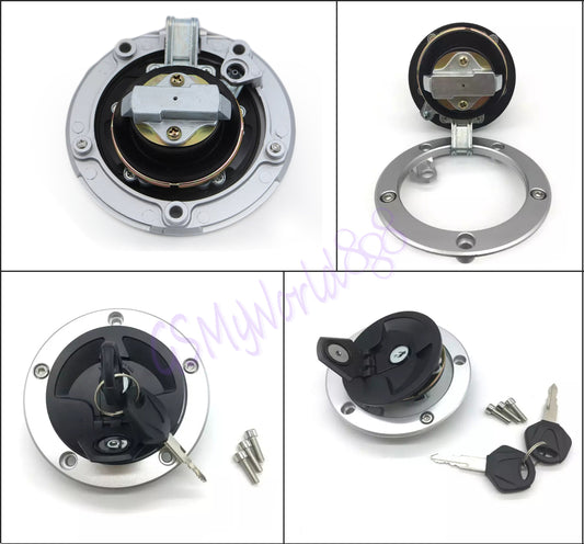 KLE 650 KLZ 1000 ER-4N ER-6N Fit For Fuel Gas Tank Cap Cover Lock w/ Key