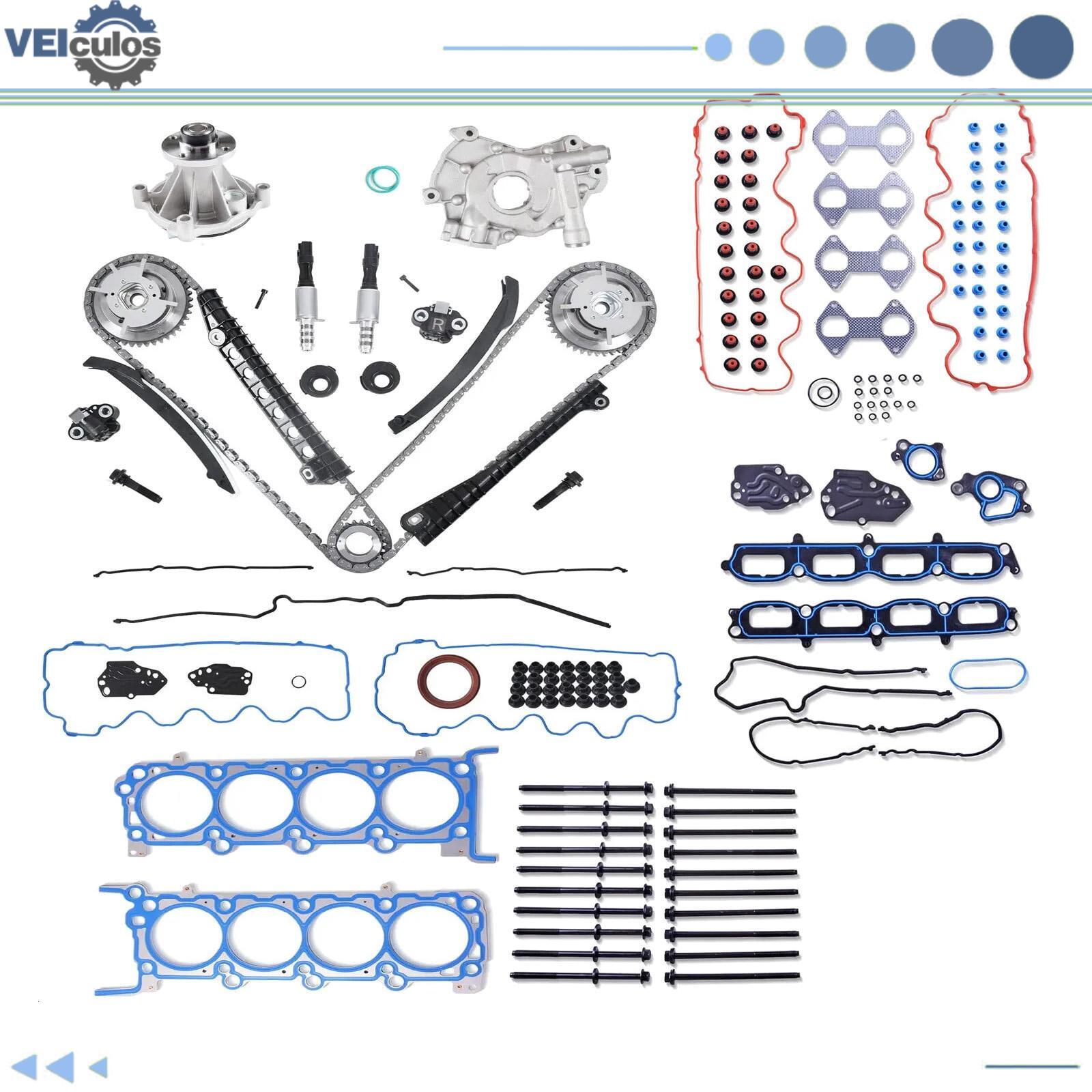 Timing Chain Oil Pump Head Gasket Bolts Set For 2005-2006 for Ford Expedition 5.4L