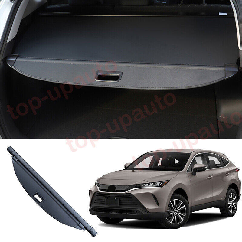 for Toyota Venza 21-23 Black Rear Trunk Cargo Luggage Security Shade Shield Trim