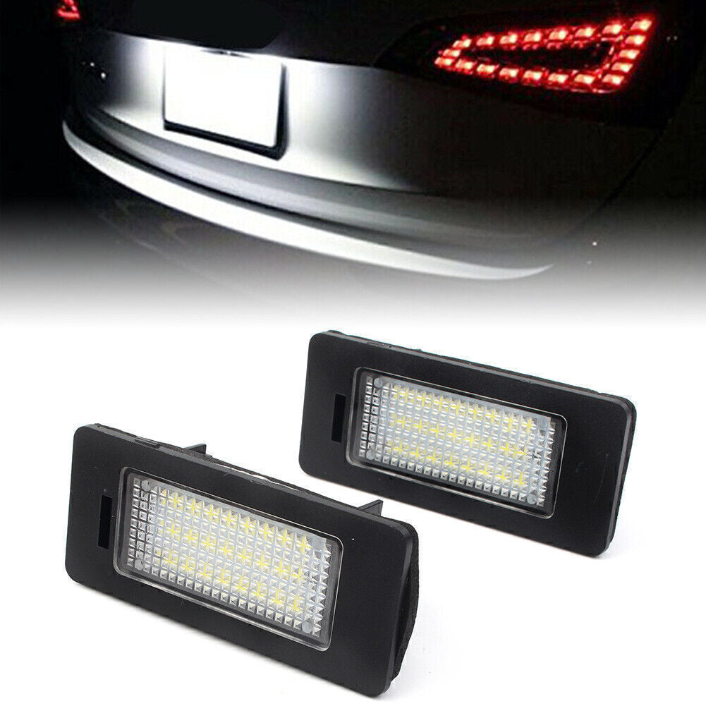 24SMD LED Number License Plate Light Lamp for Audi A1 8X / A3 8V / A4 S4 B8 2PCs