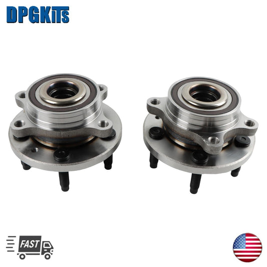 Pair Front Wheel Hub  Bearings for 2013 - 2019 for Ford Taurus Flex for Lincoln MKS MKT