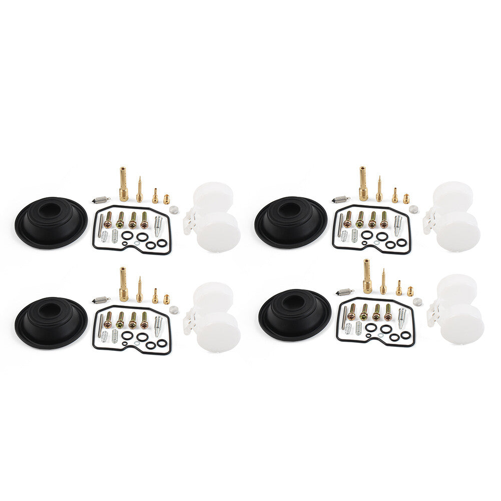 Carburetor Repair Kit Diaphragm Float 4 sets for Kawasaki ZX600 A 1985-1987