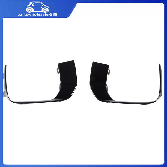 A pair of black trim pieces surround the left and right side grilles, suitable for the for Range Rover Evoque 16-17