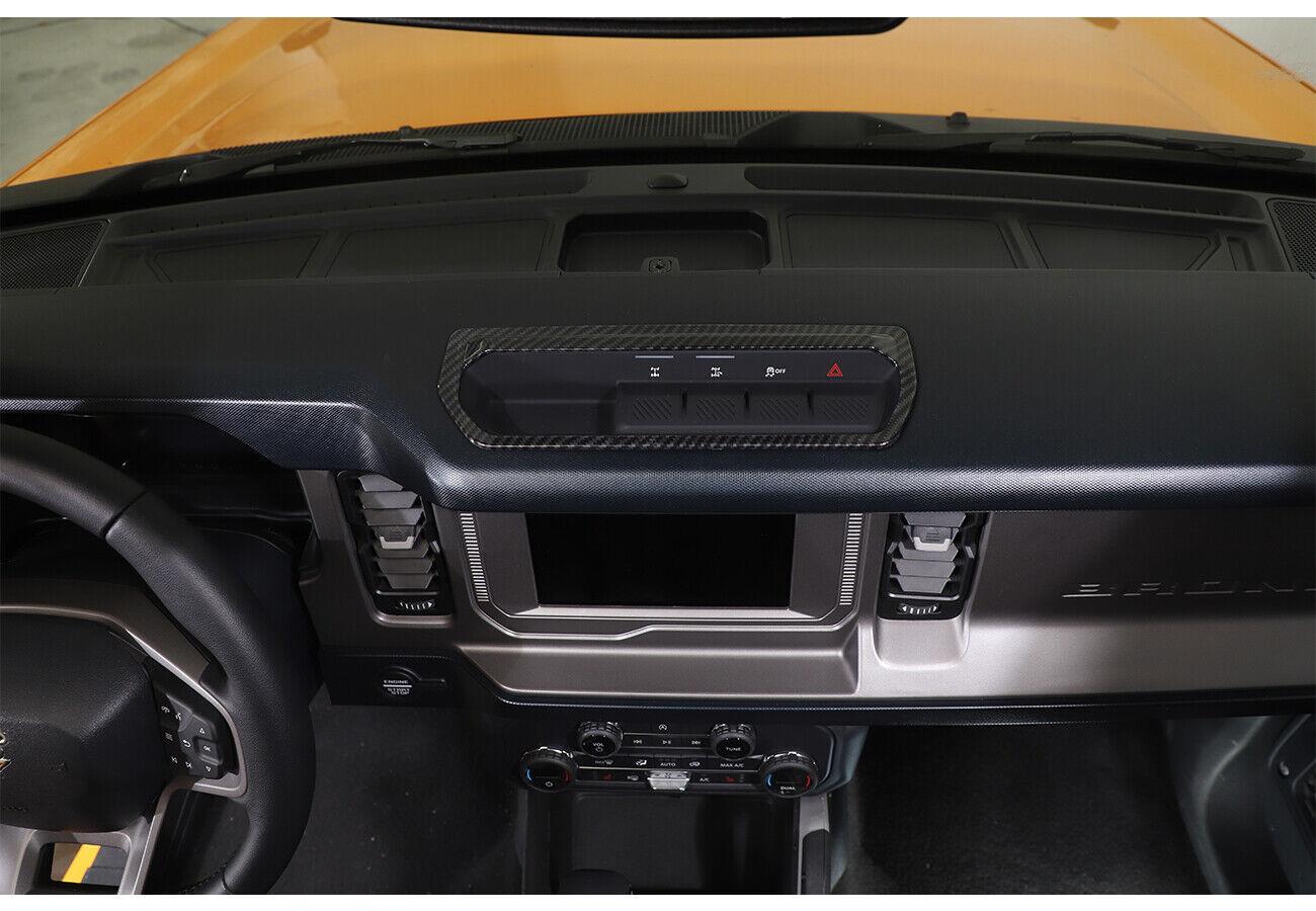 for Ford Bronco 21-23 Carbon ABS Console Differential Control Switch Panel Trim