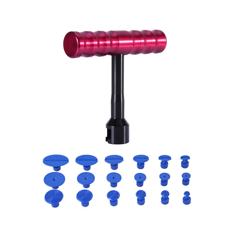 Universal Dent Puller T Plastic Suction Cup Car Body Repair Suction Metal Tool