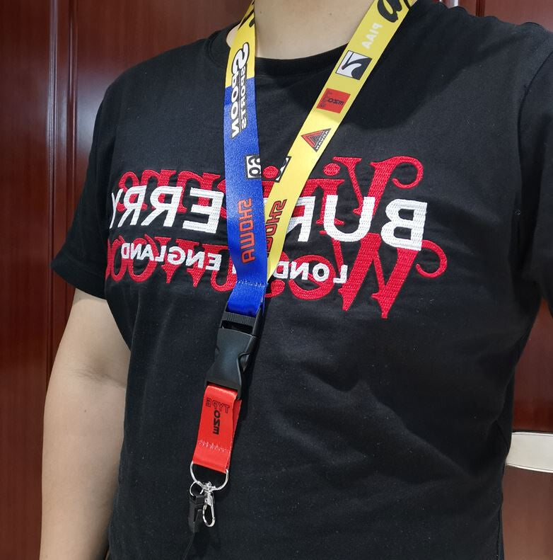 Car keychain, key ring, lanyard, credit card, bus ID card holder, HKS, black, suitable for Nissan .