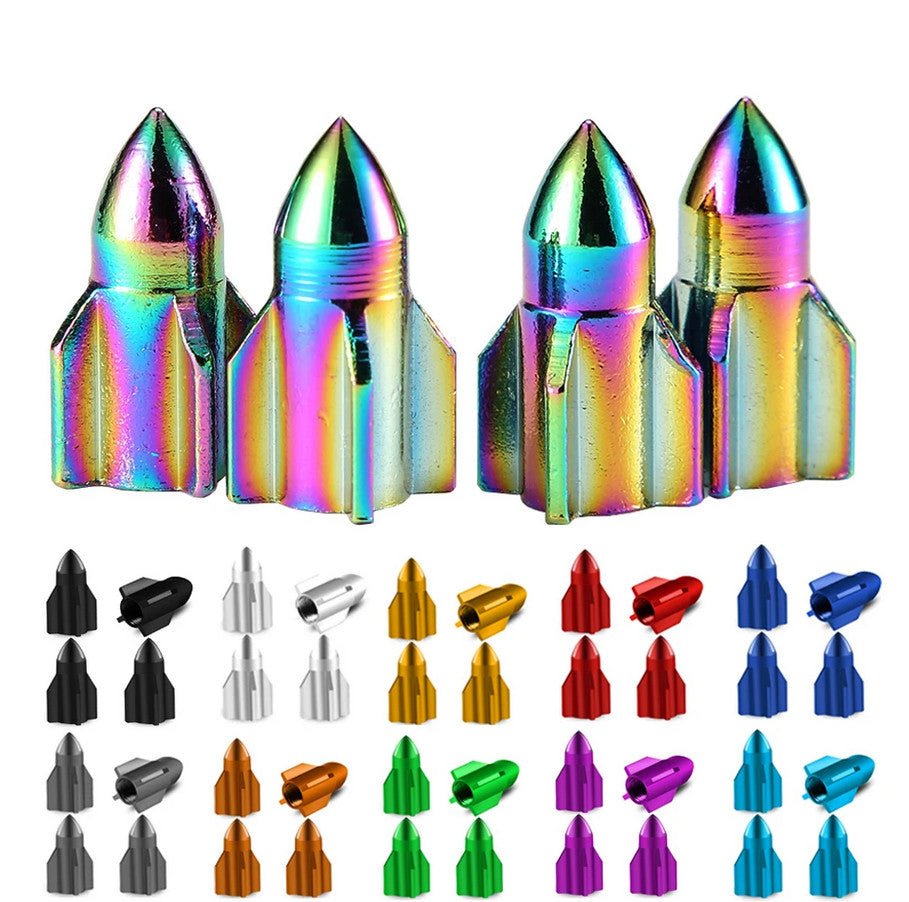 4-piece car tire valve cover rod air dust cover, dustproof and rustproof, sky blue, suitable for VW .
