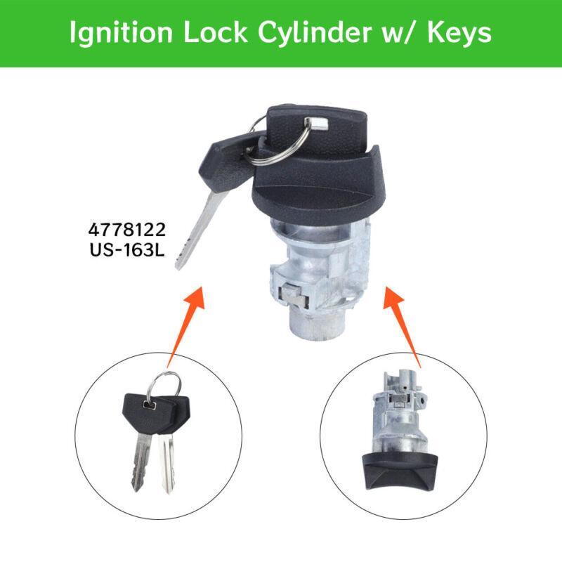Ignition lock cylinder with 2 keys for Chrysler for Dodge for Jeep for Plymouth 4778122