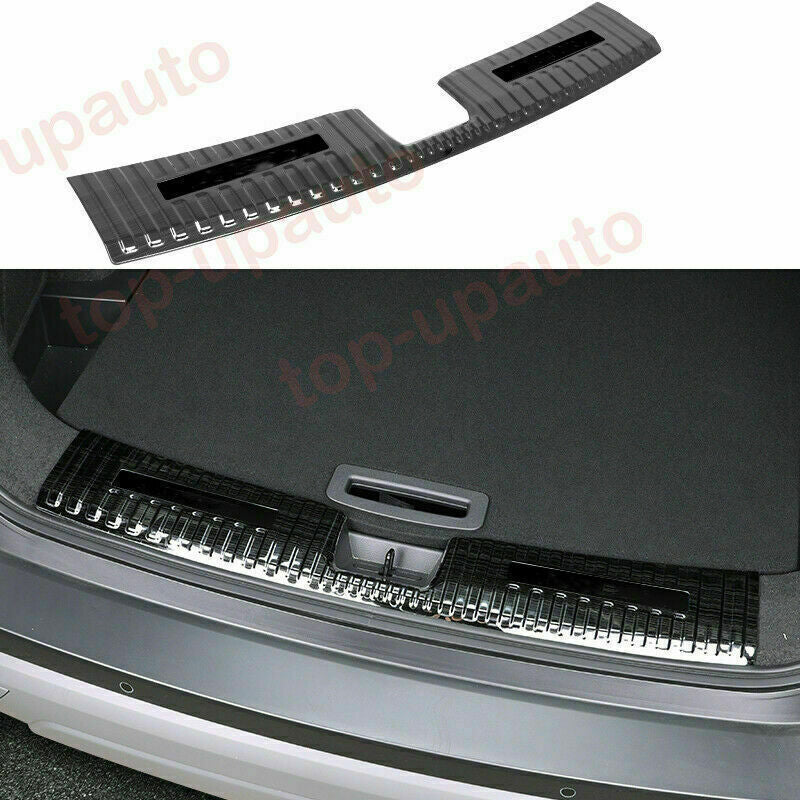 for Nissan Rogue 2021-2022 Black Inside Rear Bumper Guard Cover Sill Plate Trim