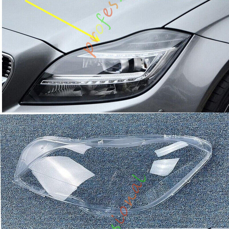 for Mercedes CLS W218 2012-2016 Left Side Headlight Clear Lens Cover + Sealant