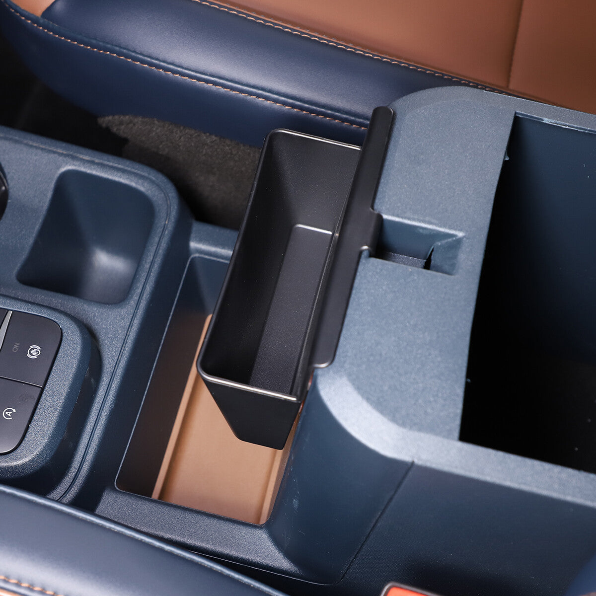 Black interior center navigation rear storage compartment for Mazda MX-5 2016-2023