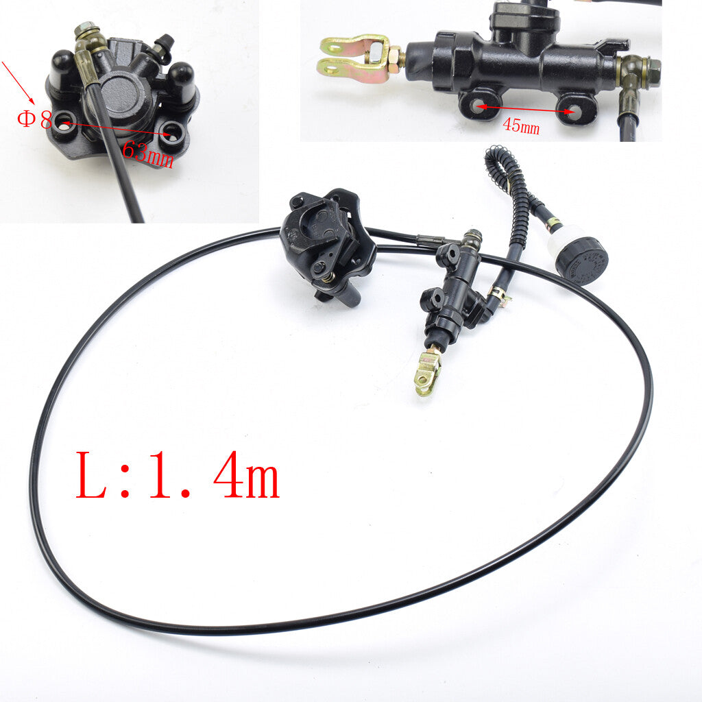 Hydraulic Rear Disc Brake Caliper System Pads 200cc-300cc Quad Dirt Bike ATV UTV