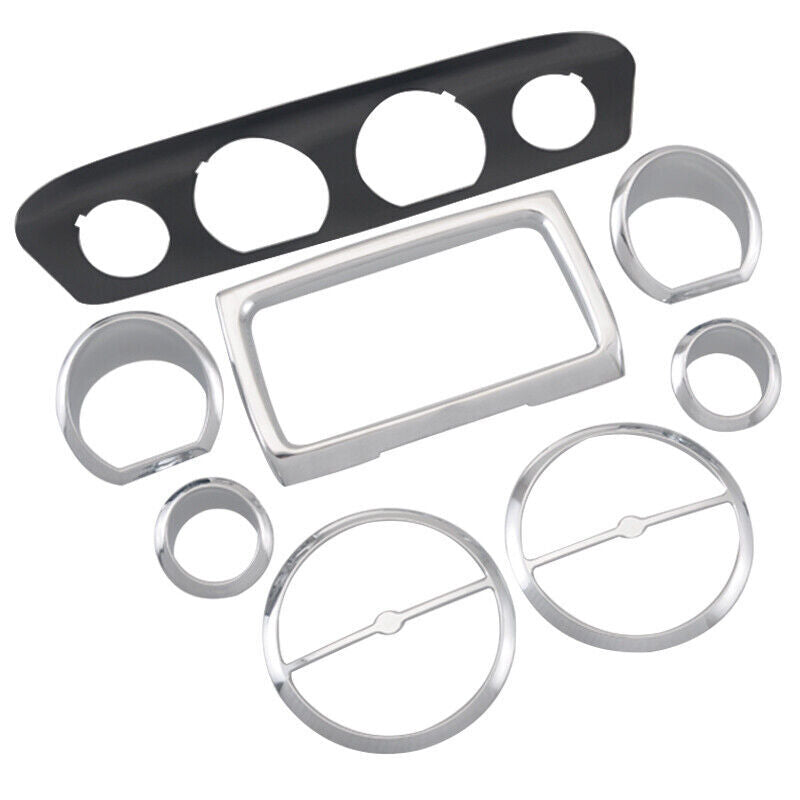 Chrome Inner Fairing Gauge Speaker Trim Kit for Harley Street Electra Tri Glide