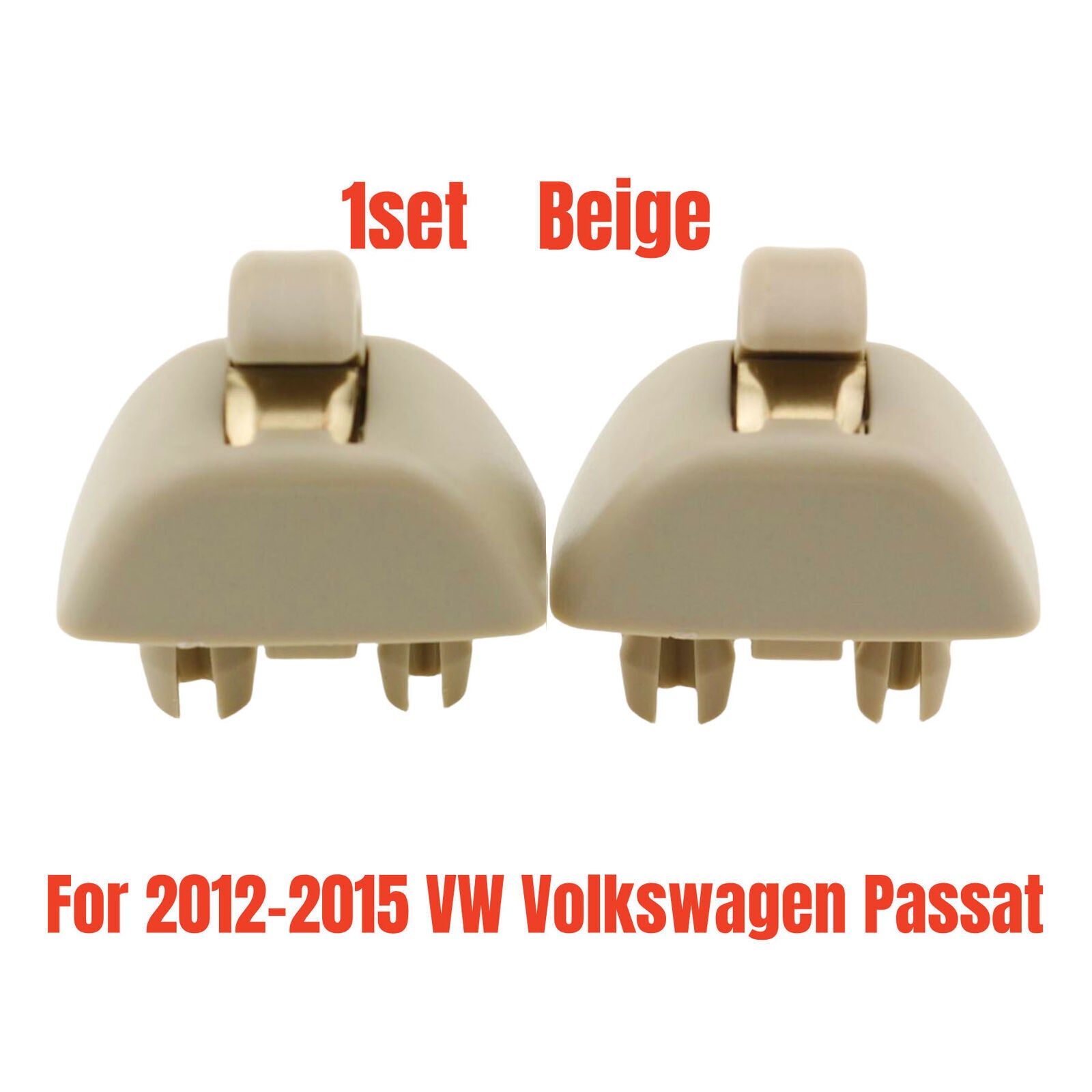 2X Sun Visor Hook Clip For 2012-15 for VW for Volkswagen for Passat 6R0857561Y20