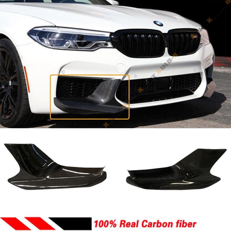 True carbon fiber performance front bumper splitter for BMW F90 M5