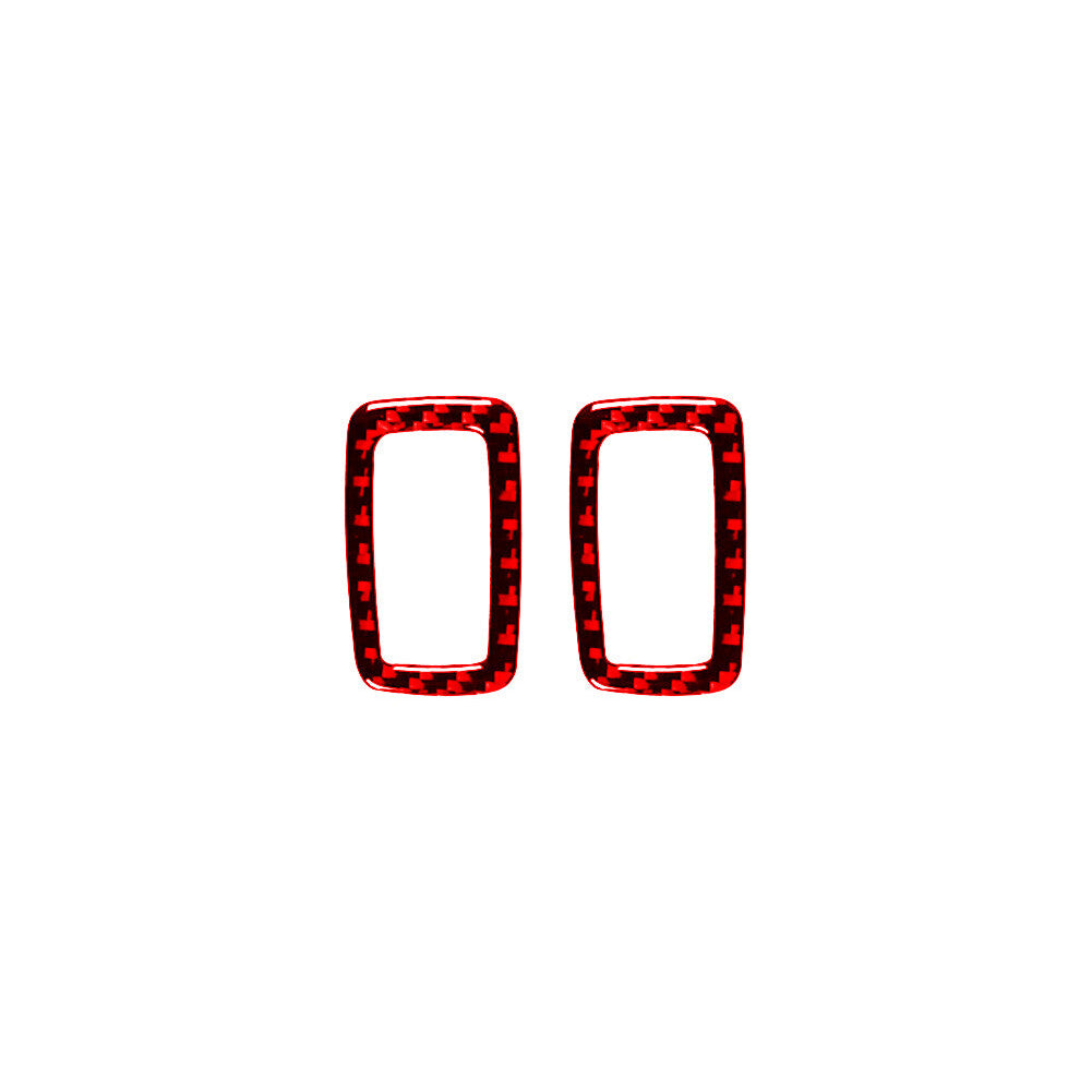 Red Carbon Fiber Rear Window Lift Switch Buttons Cover for Jeep Liberty 2008-12