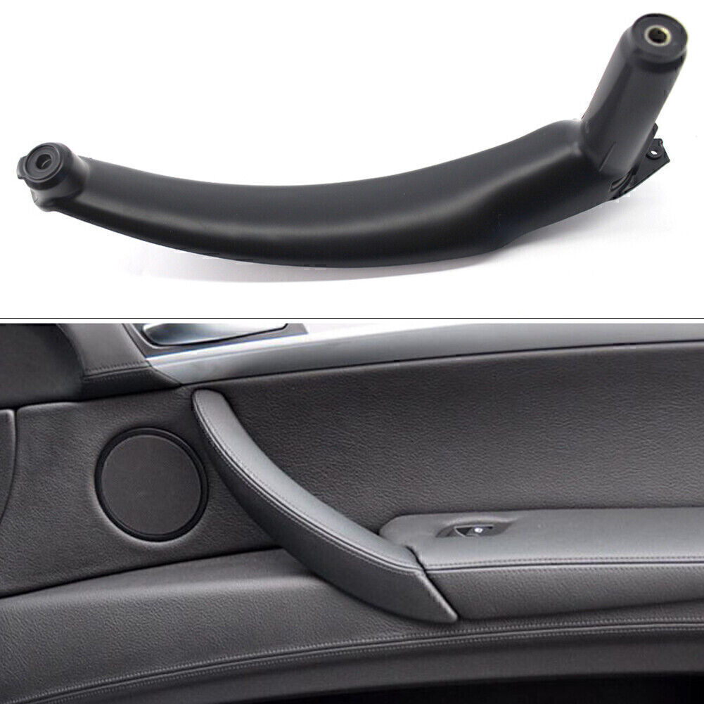 Left Inner Door Panel Handle Pull Trim Cover 51416969401 for BMW E70 X5 Black