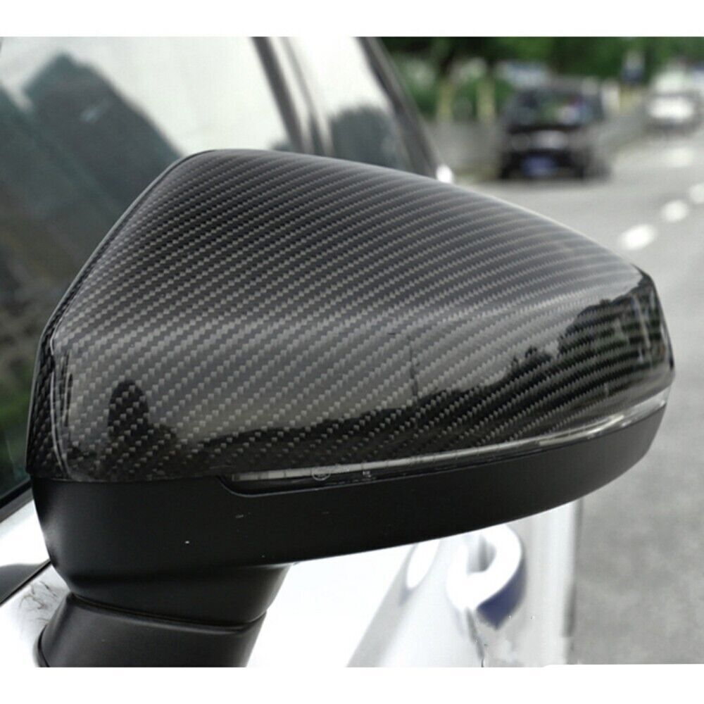 for Audi A3 S3 8V RS3 2014-2020 Carbon Fiber Add-on Wing Side Mirror Cover Caps