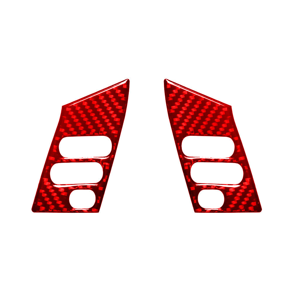Red Carbon Fiber Steering Wheel Button Trim for LEXUS RX330 350 2004-2009 Type A