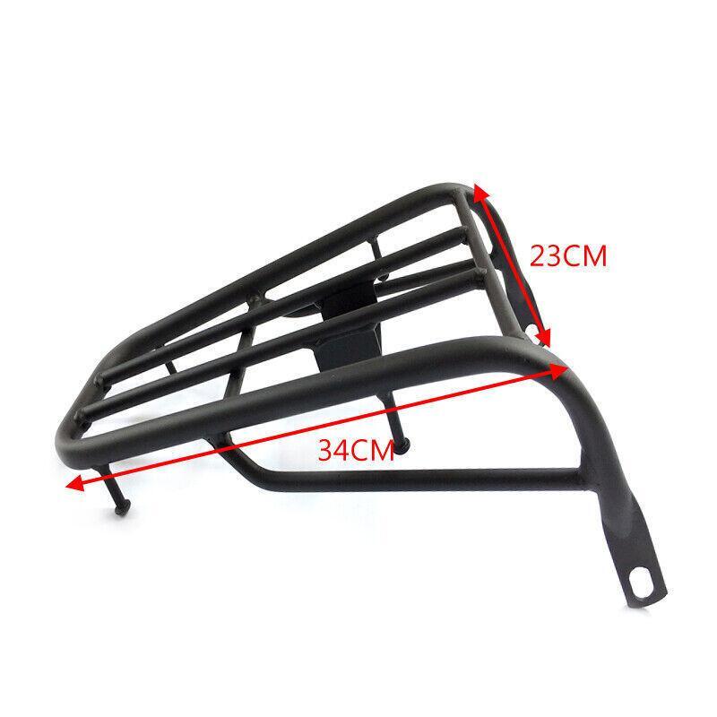Aluminum Motorcycle Rear Luggage Cargo Frame Support Carrier Shelf Black