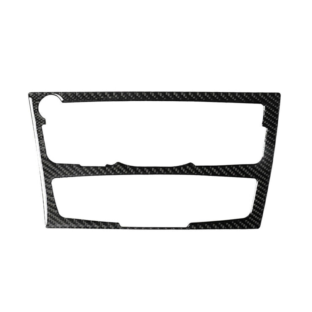 Console AC/ CD Panel Frame Cover Trim Fit for Audi A4 B8 A5 2010-2016 Carbon Fiber