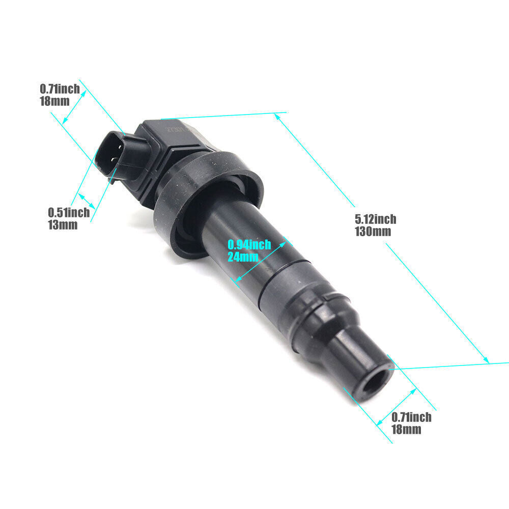 4X Ignition Coil UF636 for Kia Rio Soul for Hyundai for Veloster Accent 1.6L 27301-2B010