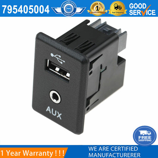 Audio auxiliary jack and USB port are compatible with 2013-2019 for Nissan Altima Rogue 28023-4BA0B