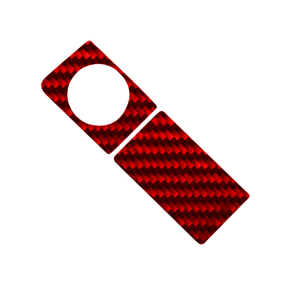 Red Carbon Fiber Glove Box Switch Cover Trim for Honda Ridgeline 2017-2020