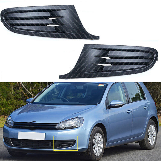 Pair For 2009-2013 for VW for Golf 6 MK6 Front Fog Lamp Vent Grille Cover