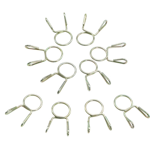 10 7mm fuel line hose tubing spring clip clamp for motorcycle atv scooter K8P2
