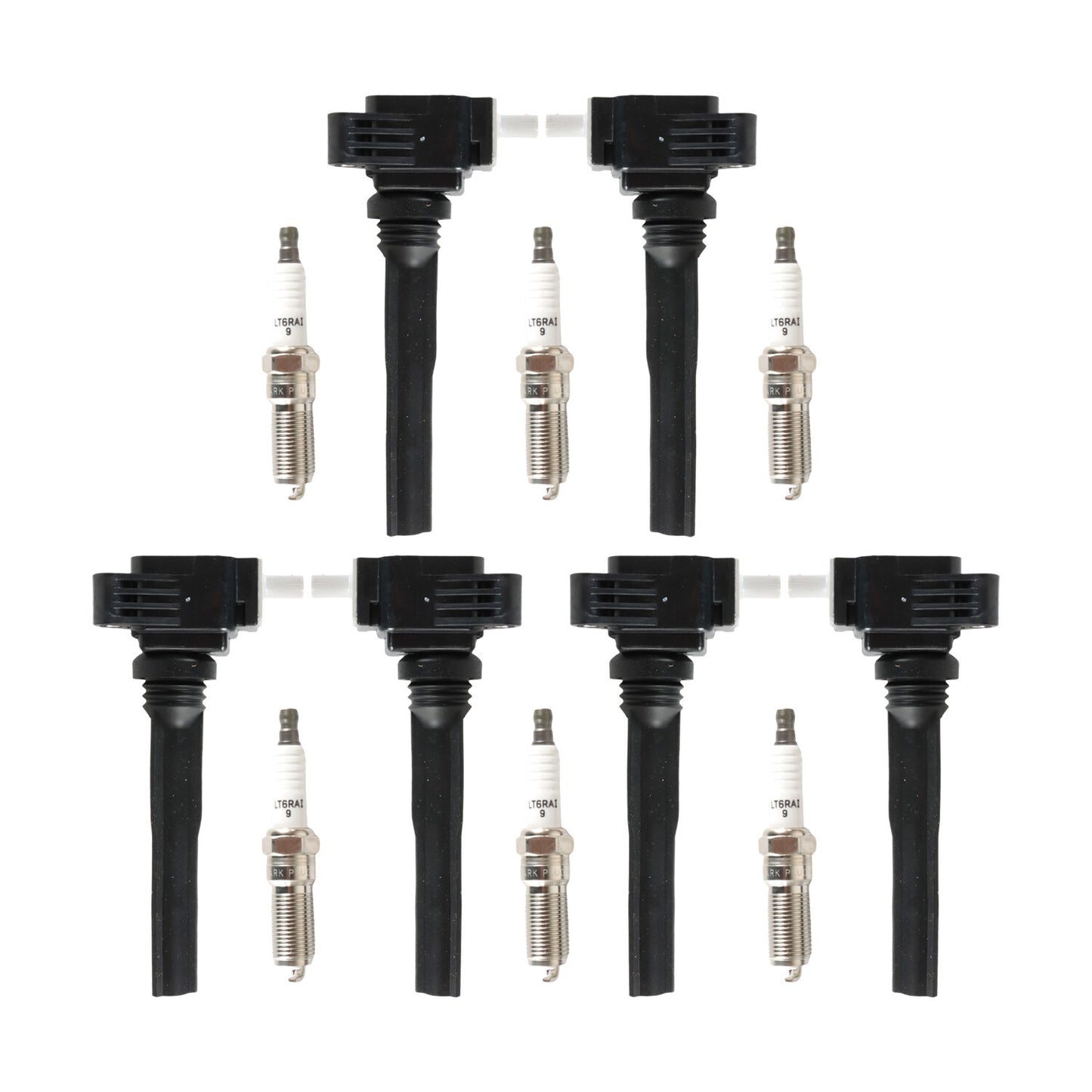 6x Ignition Coils  Iridium Spark Plugs For 2018-2019 for Ford for Navigator Expedition