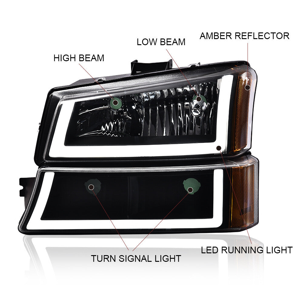 2003 - 07 Black, Purple, and Red LED DRL Waterfront Platform
