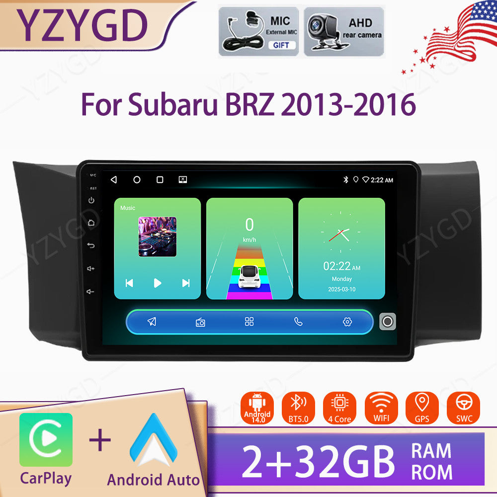 for Subaru BRZ 2013-2016 Stereo Android Auto Carplay Car Radio GPS Screen wifi