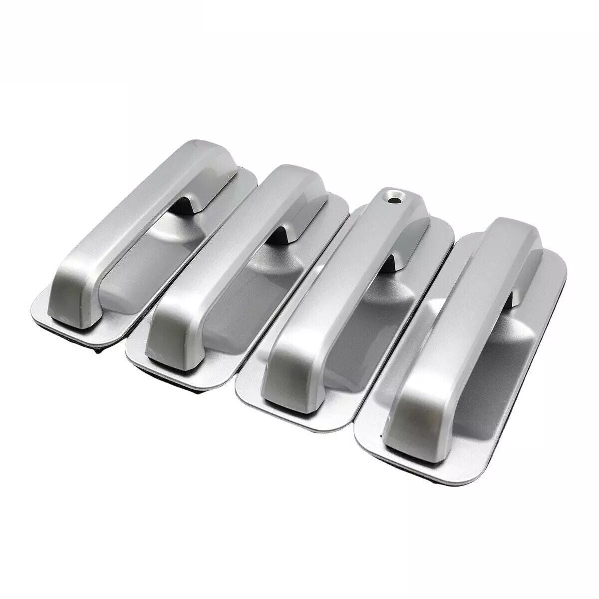 Silver Door Handles Front Rear Set 4Pcs Fits 2017-2020 for Ford F-250 F-350