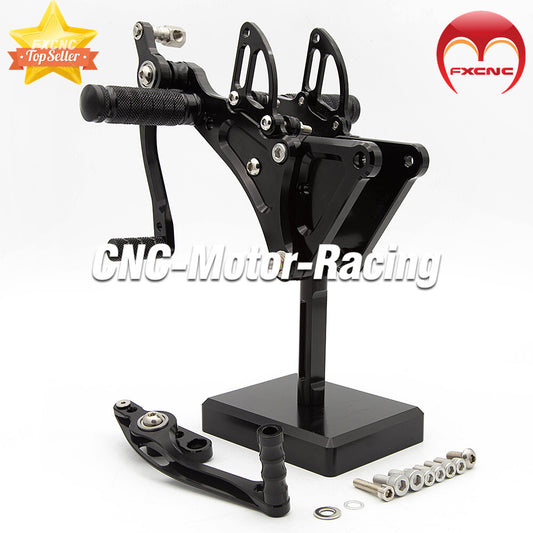 CNC geared footstool footstool foot peg set pedals suitable for Buell XB9S XB12S XB9R XB12R