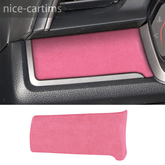 for Honda for Civic 10th 2016-2021 Diver's Side Center Console Panel Trim Suede Pink