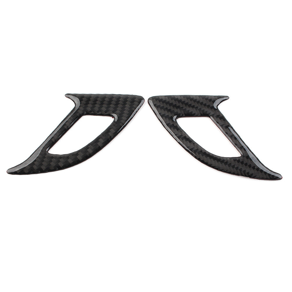 2 Pcs Door Switch Panel Cover for Chevrolet Equinox 2017-2022 Carbon Fiber Black