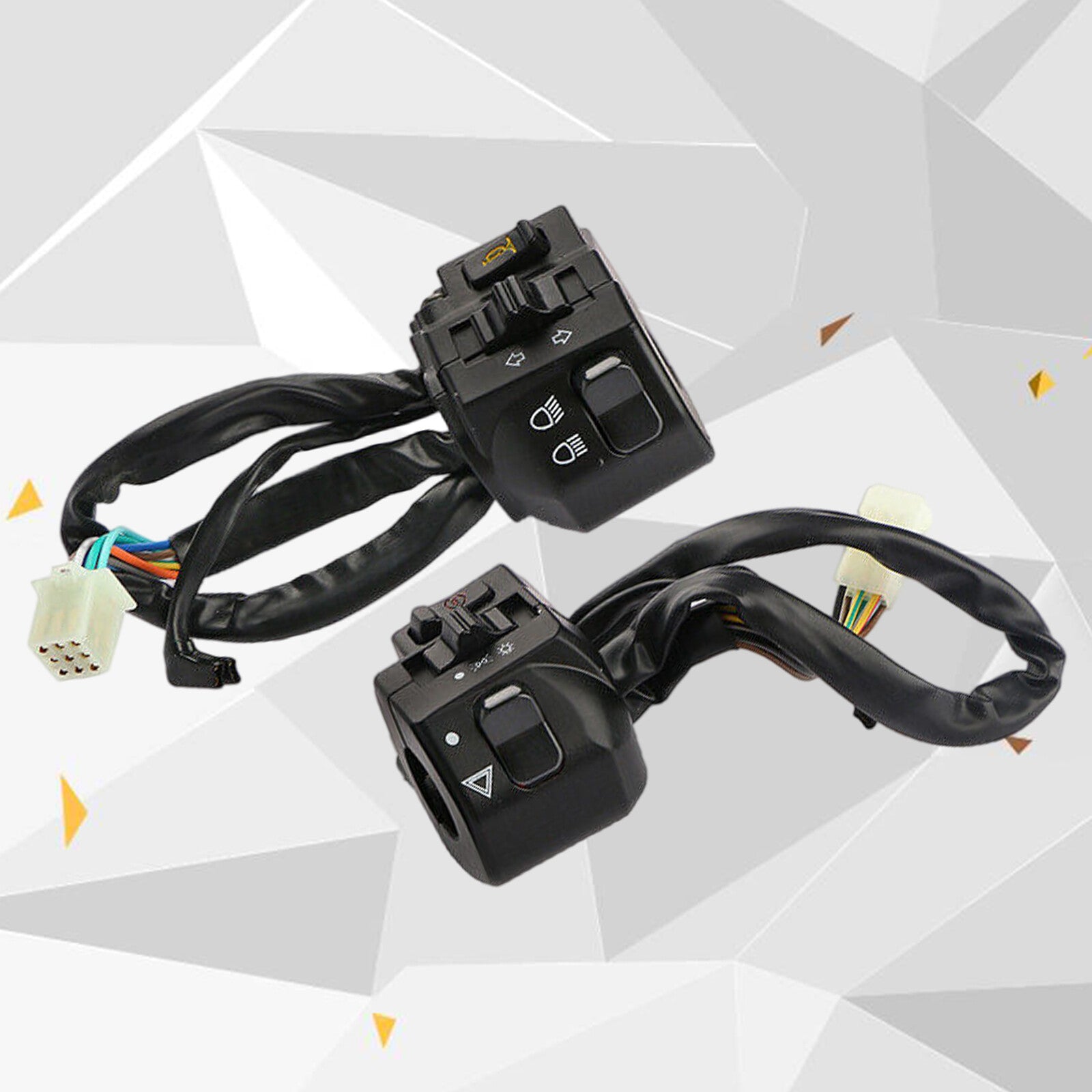 2X Motorcycle Parts Handlebar Horn Turn Signal Headlight replacement Switch 7/8'