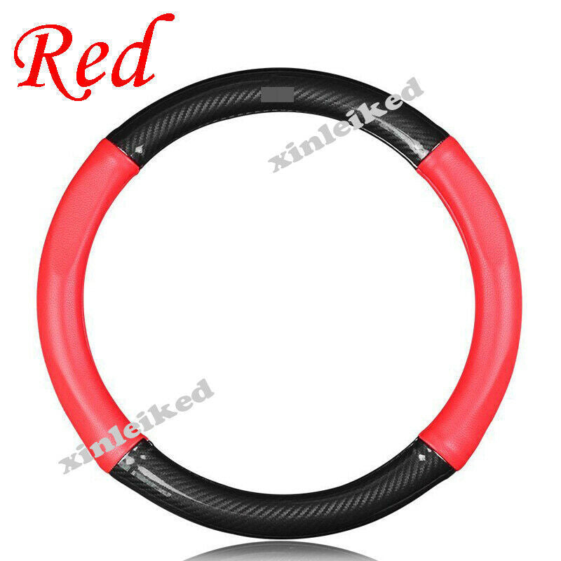 for Hyundai Santa Fe IX45 2019-2021 Leather Steering Wheel Decor Cover Trim 1P