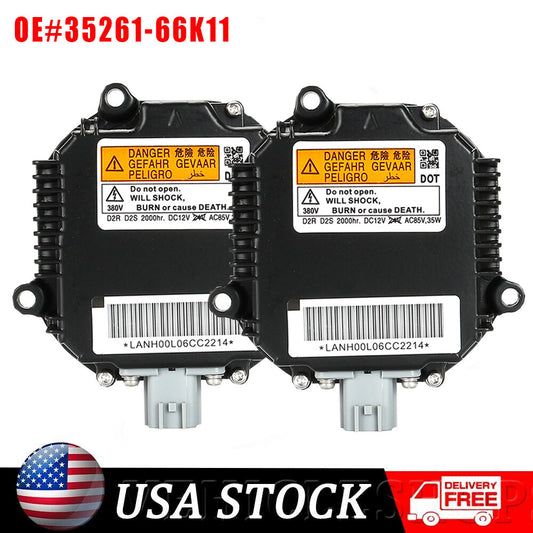 Two HID xenon lamp ballasts suitable for Infiniti EX35 G37 2008-2012 M35 M45 2006-2009