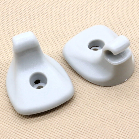 2. Inner grey sun visor clips for 2008-2010 for Chrysler Sebring for Dodge Avengers.