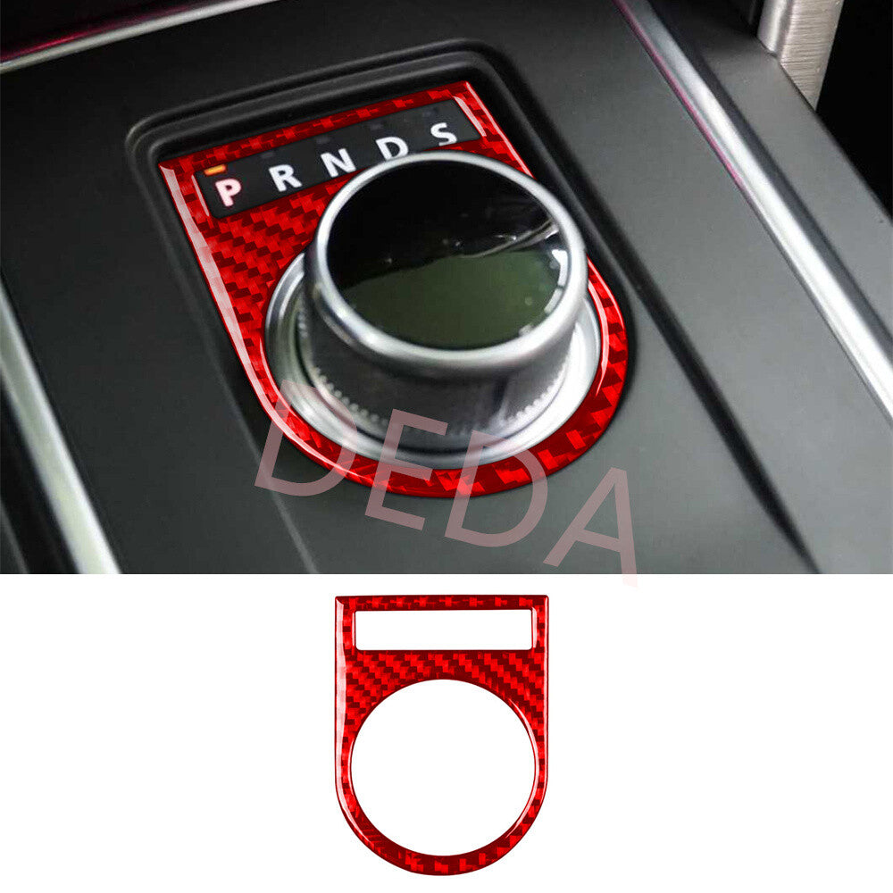 Gear Shift Indicator Trim for Land Rover Discovery Sport 2015-19Red Carbon Fiber
