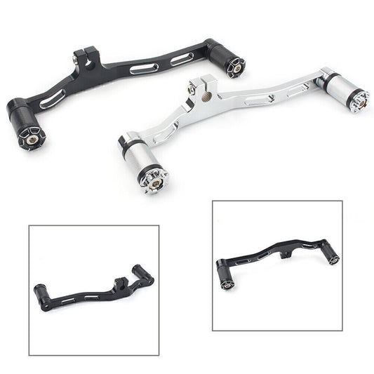for Harley Dyna 91-17 FXD w/ Mid-Control Front Rear Gear Shifter Lever Black