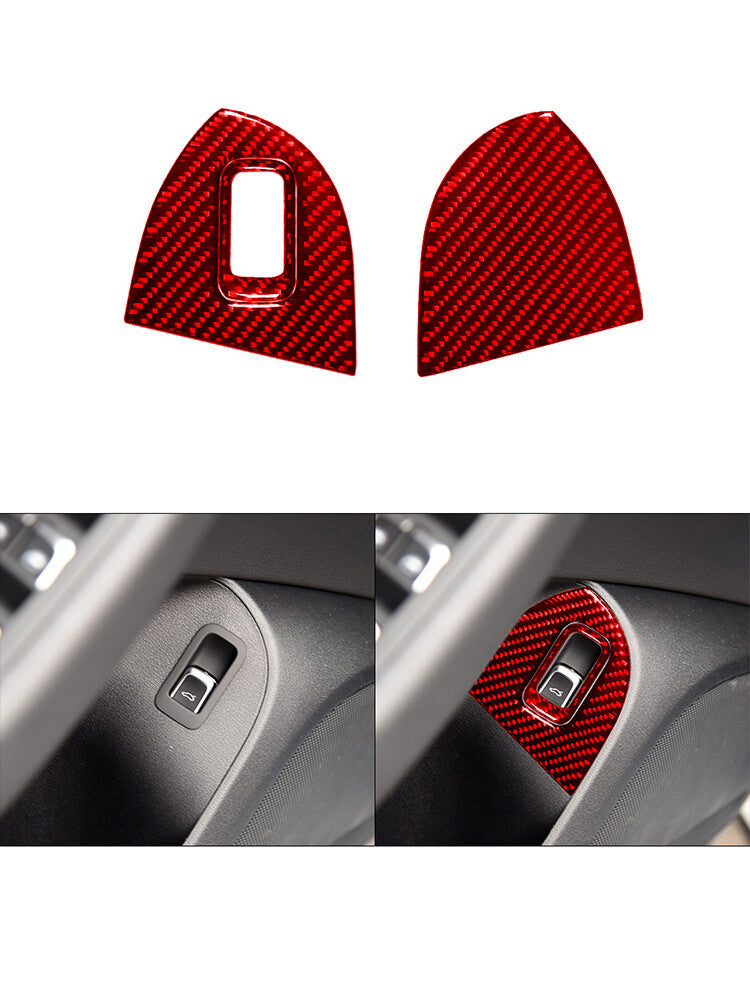Carbon Fibre Storage Space In Copilot Side Door Panel for Audi Q5 2009-2017