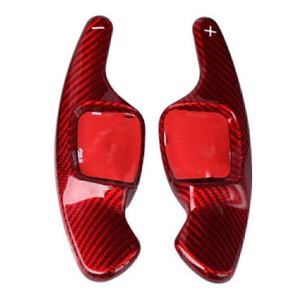 Fit for VW for Tiguan for Golf 7 MK7 for Passat B8 Red Carbon Fiber Steering Wheel Shift Paddle